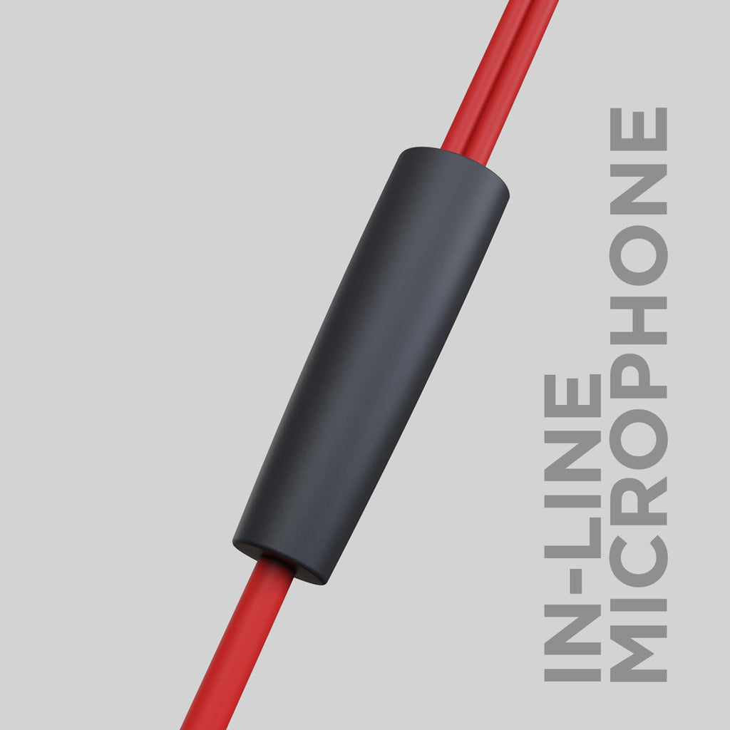 Boat BassHeads 100 in-Ear Headphones with Mic (Black)