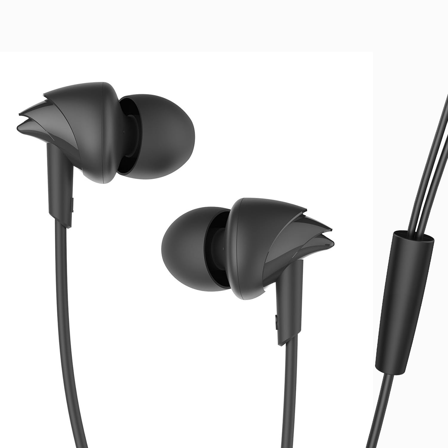 Boat BassHeads 100 in-Ear Headphones with Mic (Black)