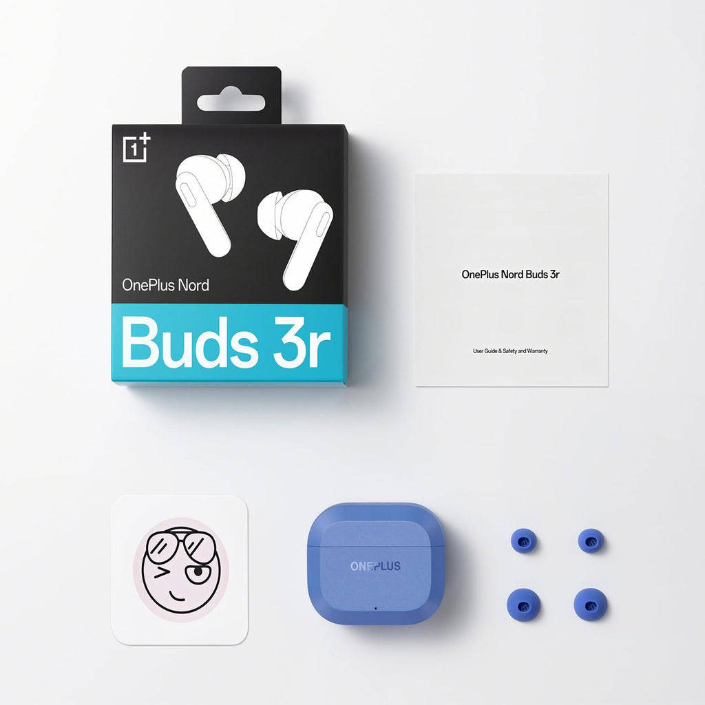 OnePlus Nord Buds 3r TWS Earbuds up to 54 Hours Playback, 2-mic Clear Calls, 3D Spatial Audio, AI Translation, 12.4mm Drivers, Dual-Device Connectivity, 47ms Low Latency - Ash Black
