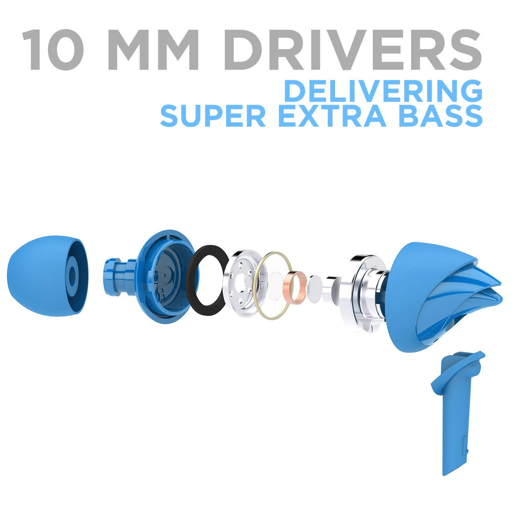 Boat BassHeads 100 in-Ear Headphones with Mic (Black)