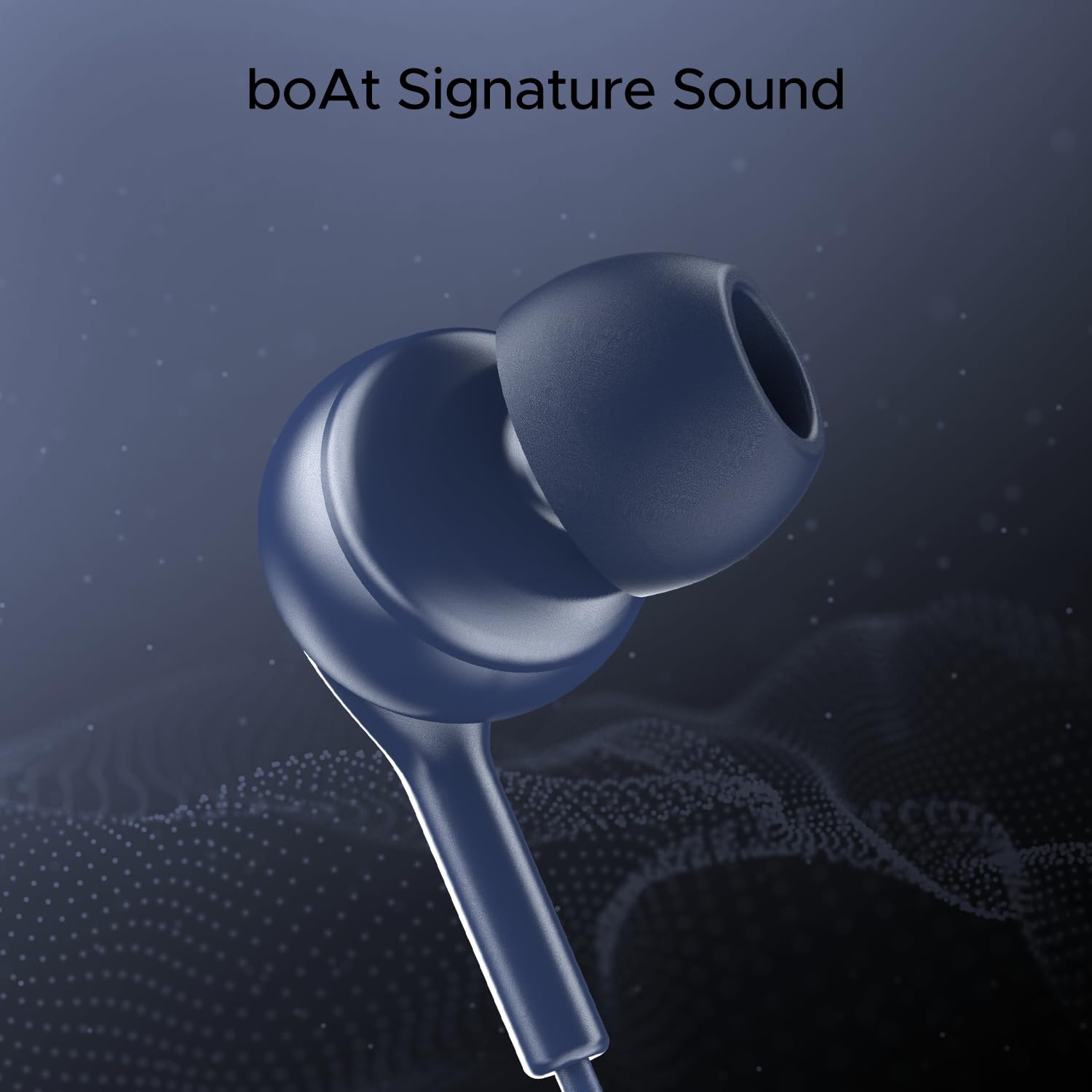 Boat BassHeads 100 in-Ear Headphones with Mic (Black)