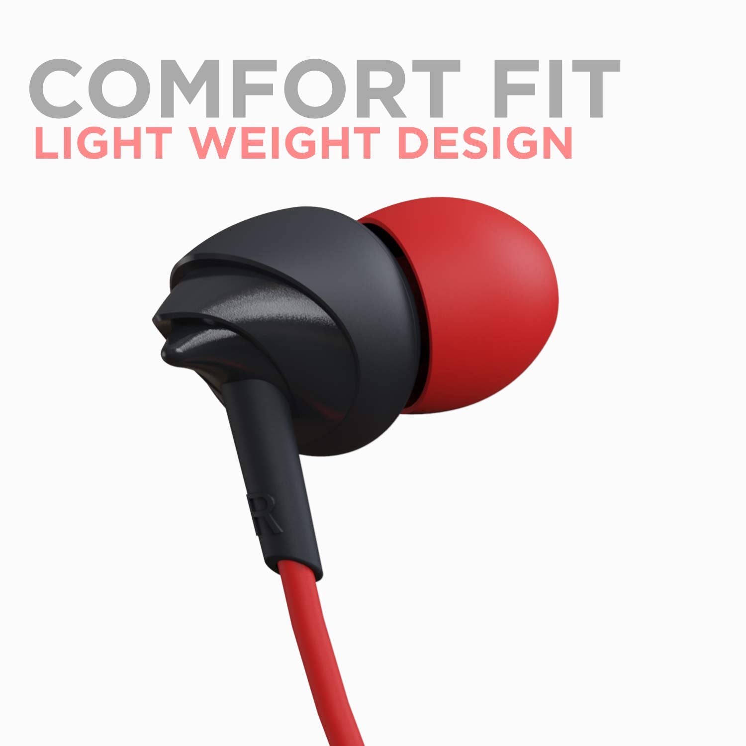 Boat BassHeads 100 in-Ear Headphones with Mic (Black)