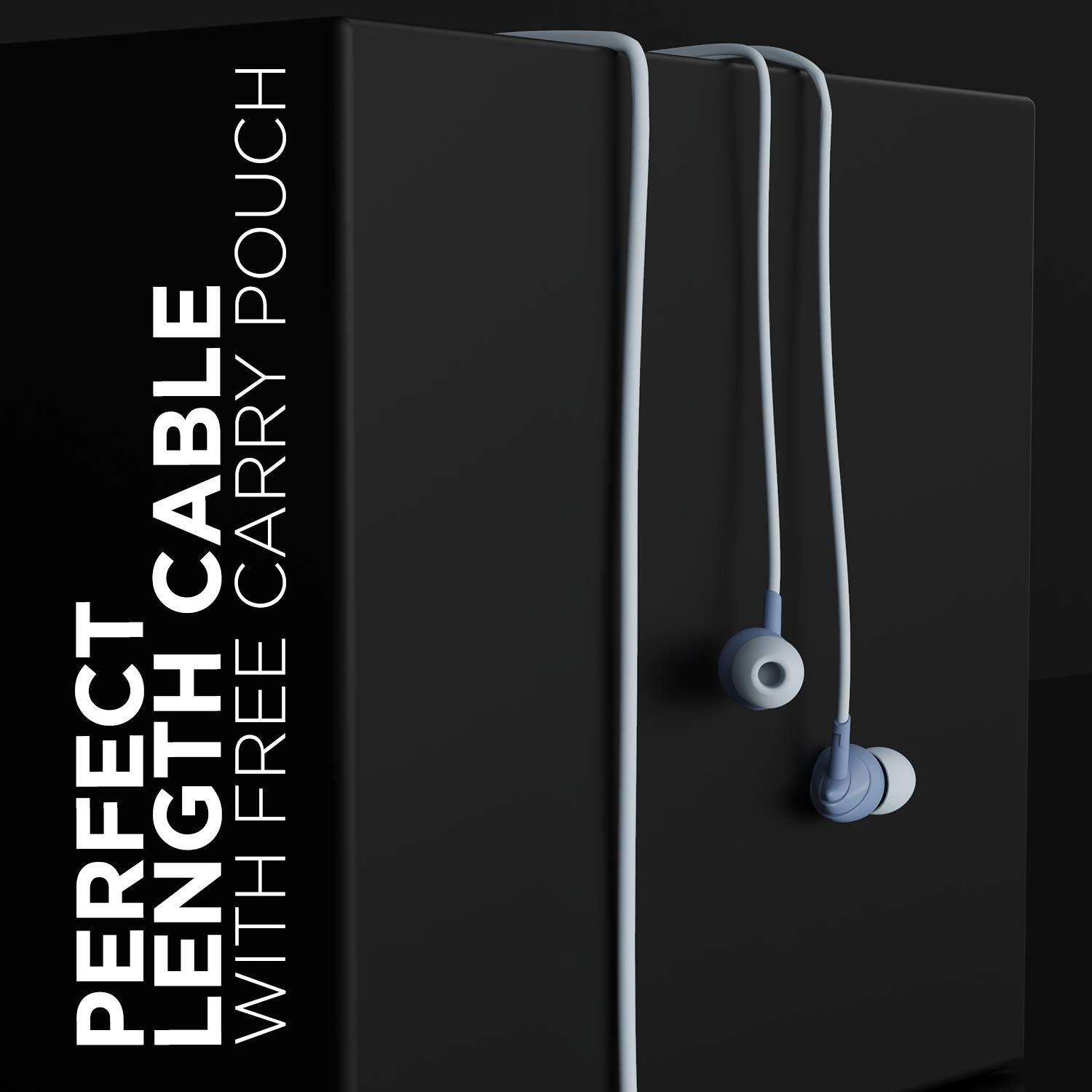 Boat BassHeads 100 in-Ear Headphones with Mic (Black)