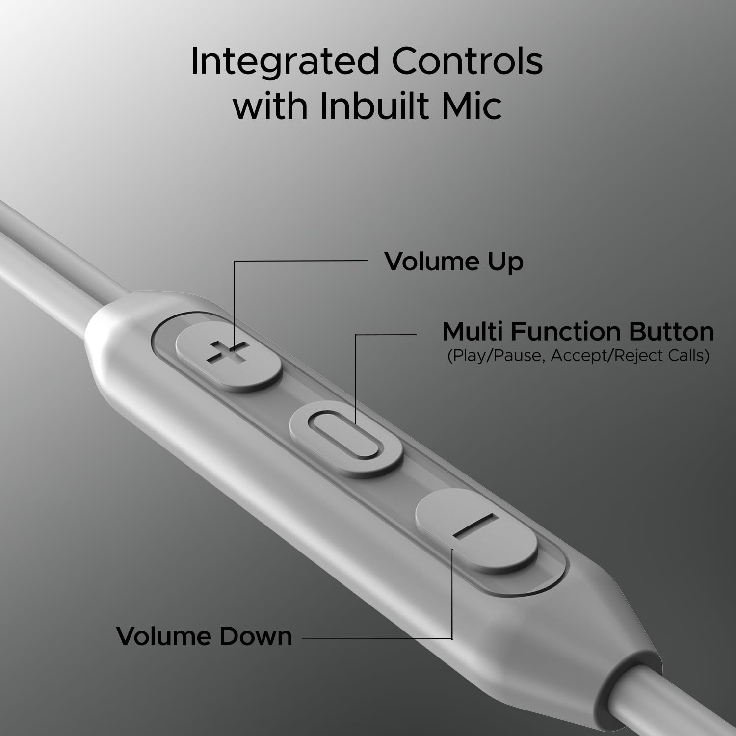 Boat BassHeads 100 in-Ear Headphones with Mic (Black)