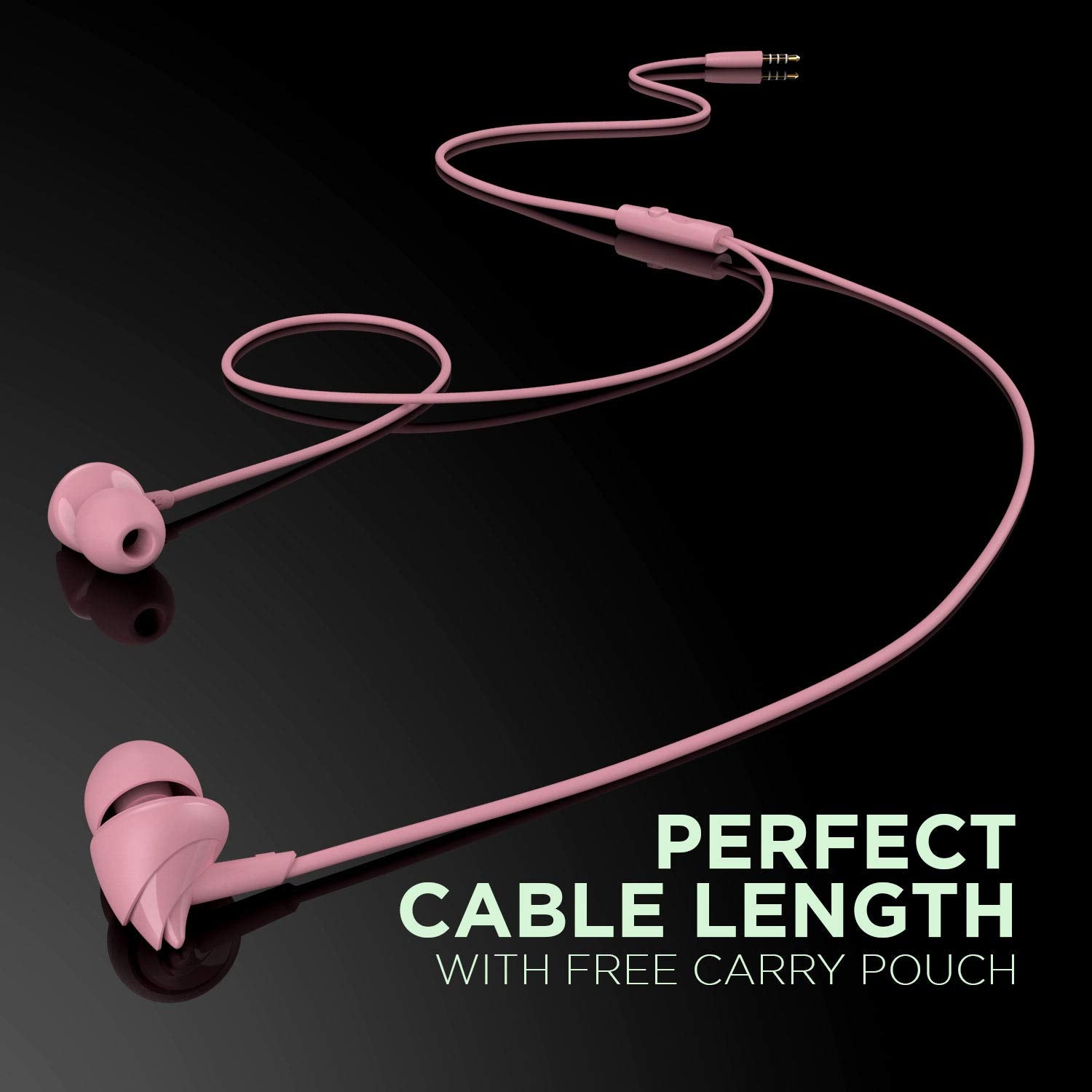 Boat BassHeads 100 in-Ear Headphones with Mic (Black)