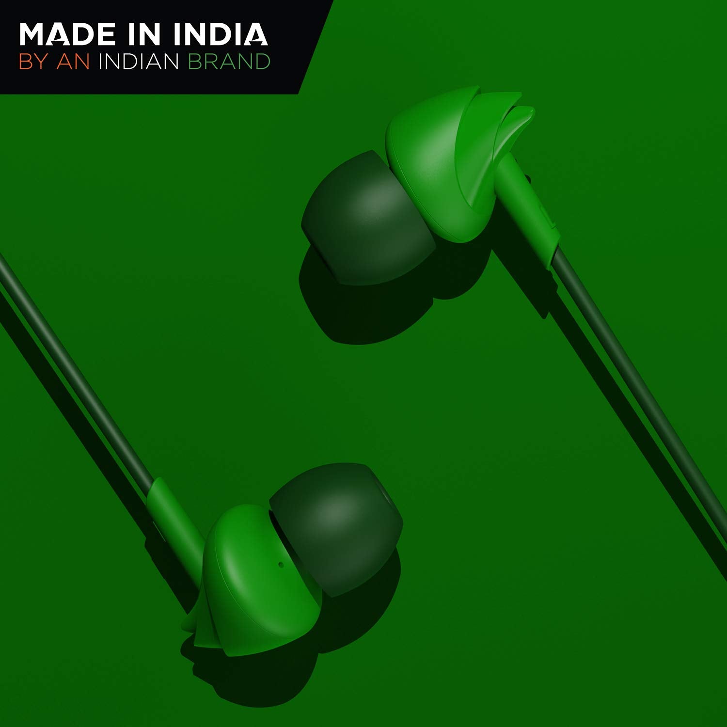 Boat BassHeads 100 in-Ear Headphones with Mic (Black)