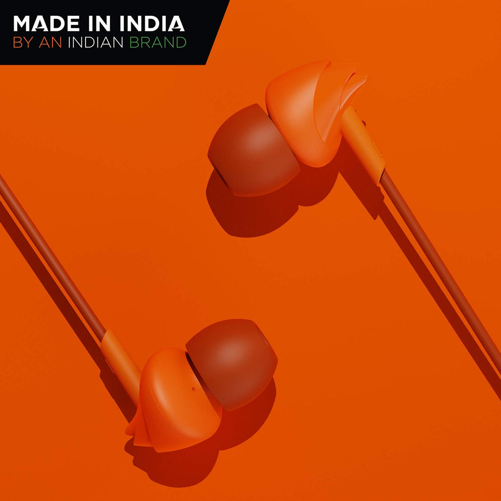 Boat BassHeads 100 in-Ear Headphones with Mic (Black)