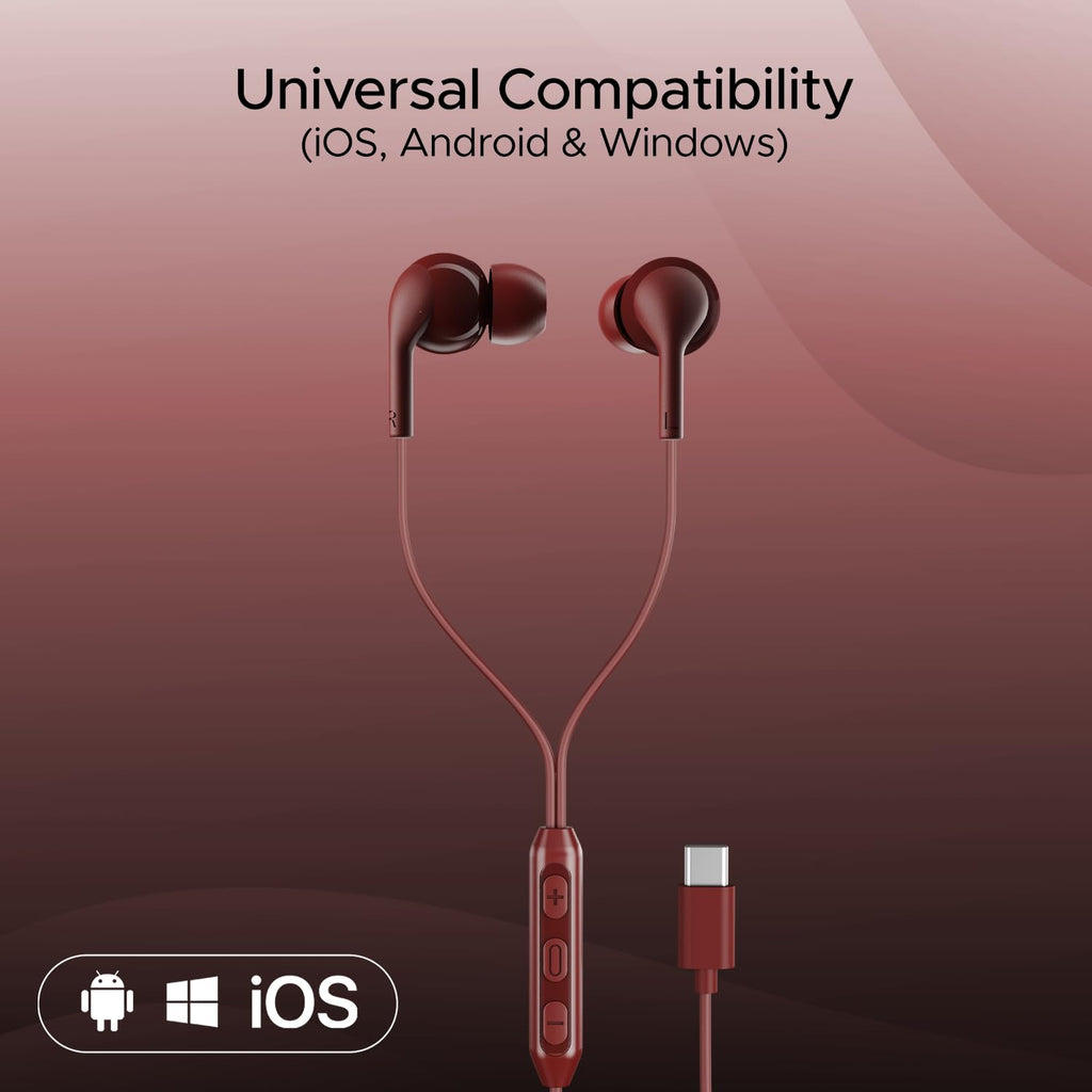 Boat BassHeads 100 in-Ear Headphones with Mic (Black)