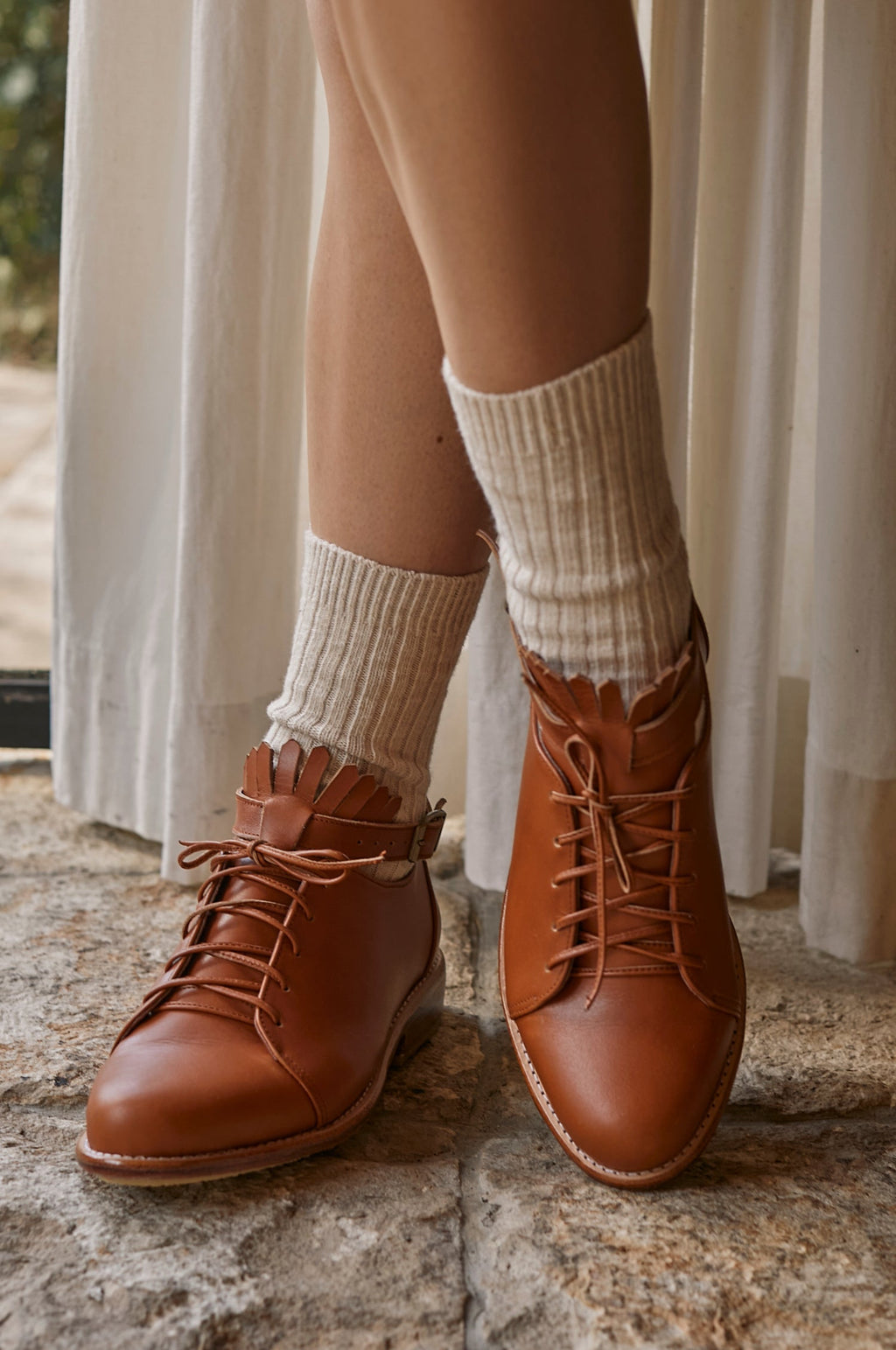 Boston Leather Oxfords-0