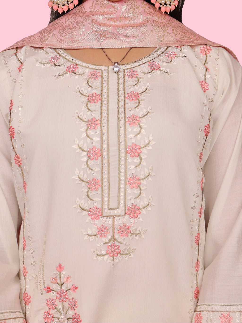 Women's Cotton Rayon Kurta-Pant, and Dupatta Set-3